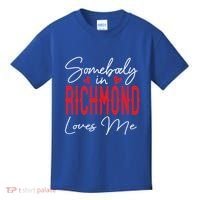Somebody In Richmond Loves Me Virginia Relationship Matching Cute Gift Kids T-Shirt thumb 0