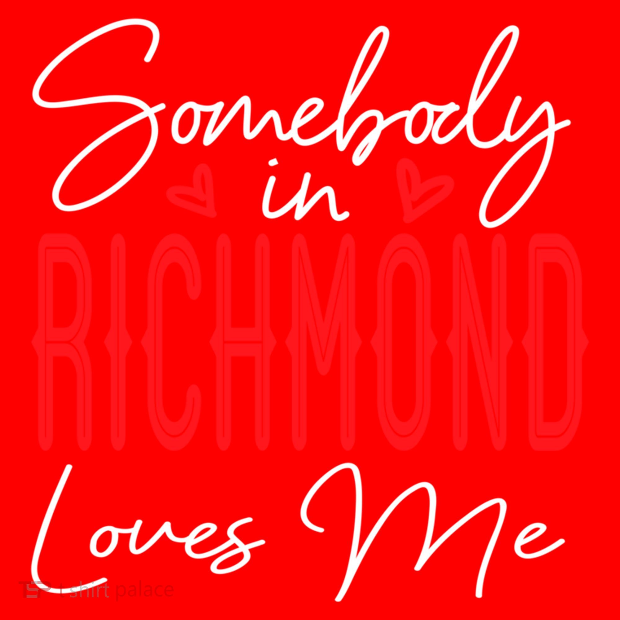 Somebody In Richmond Loves Me Virginia Relationship Matching Cute Gift Santa Hat
