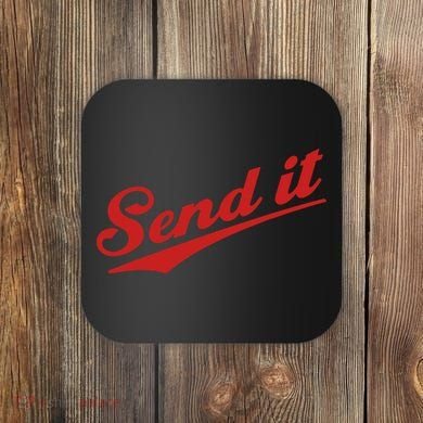 Sent It Red Logo Coaster