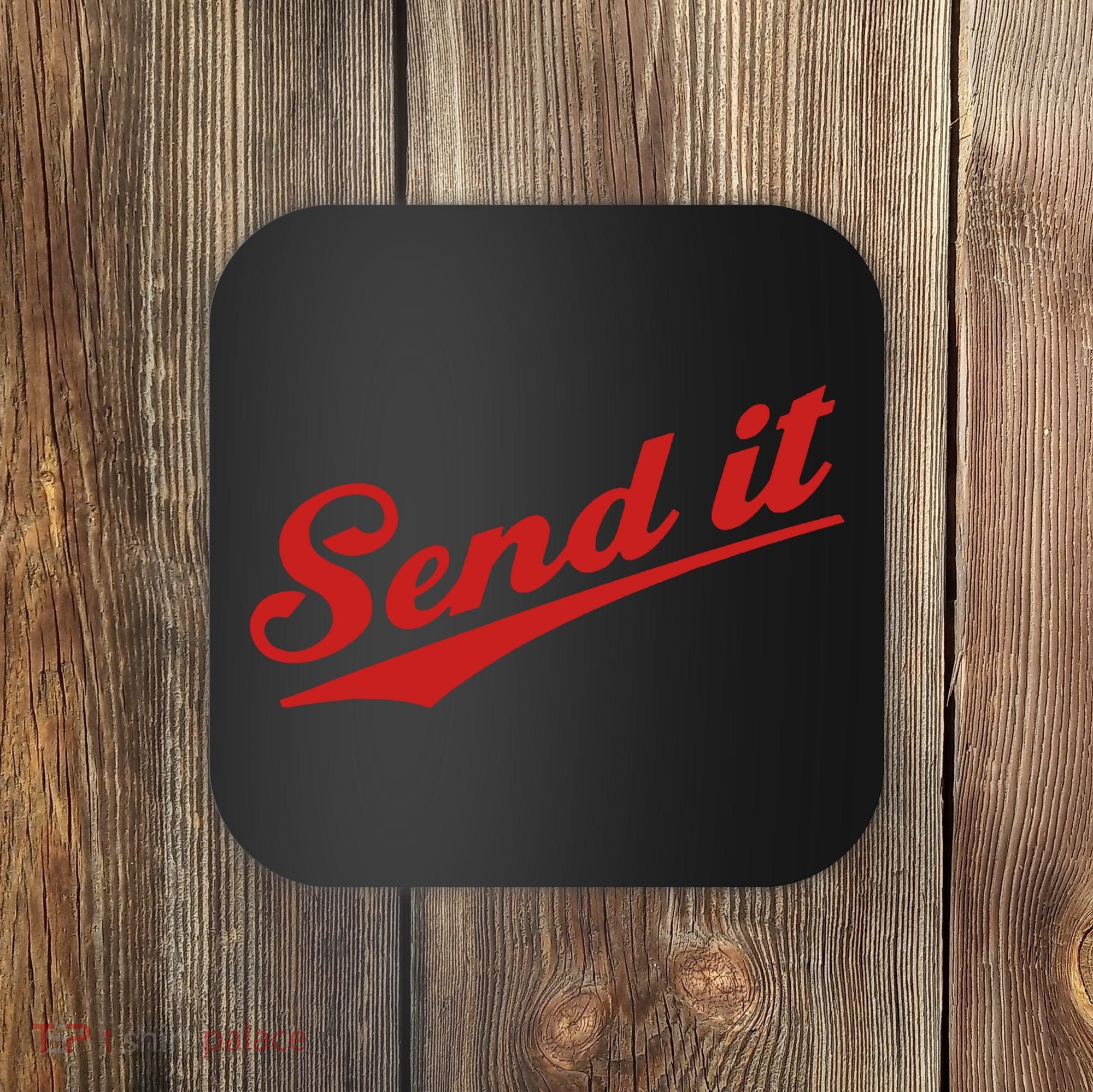 Sent It Red Logo Coaster
