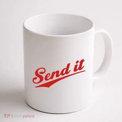 Sent It Red Logo Coffee Mug back