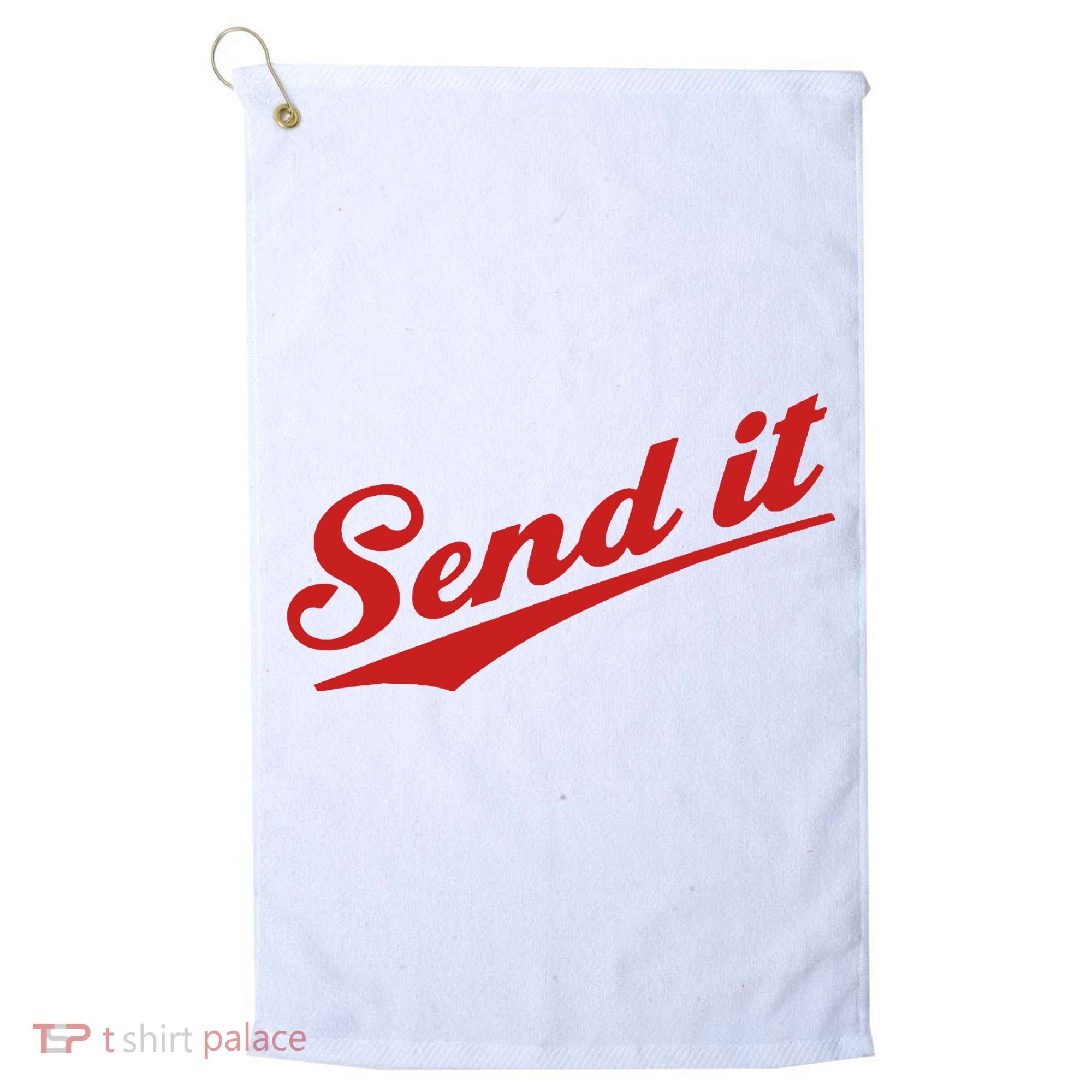 Sent It Red Logo Golf Towel