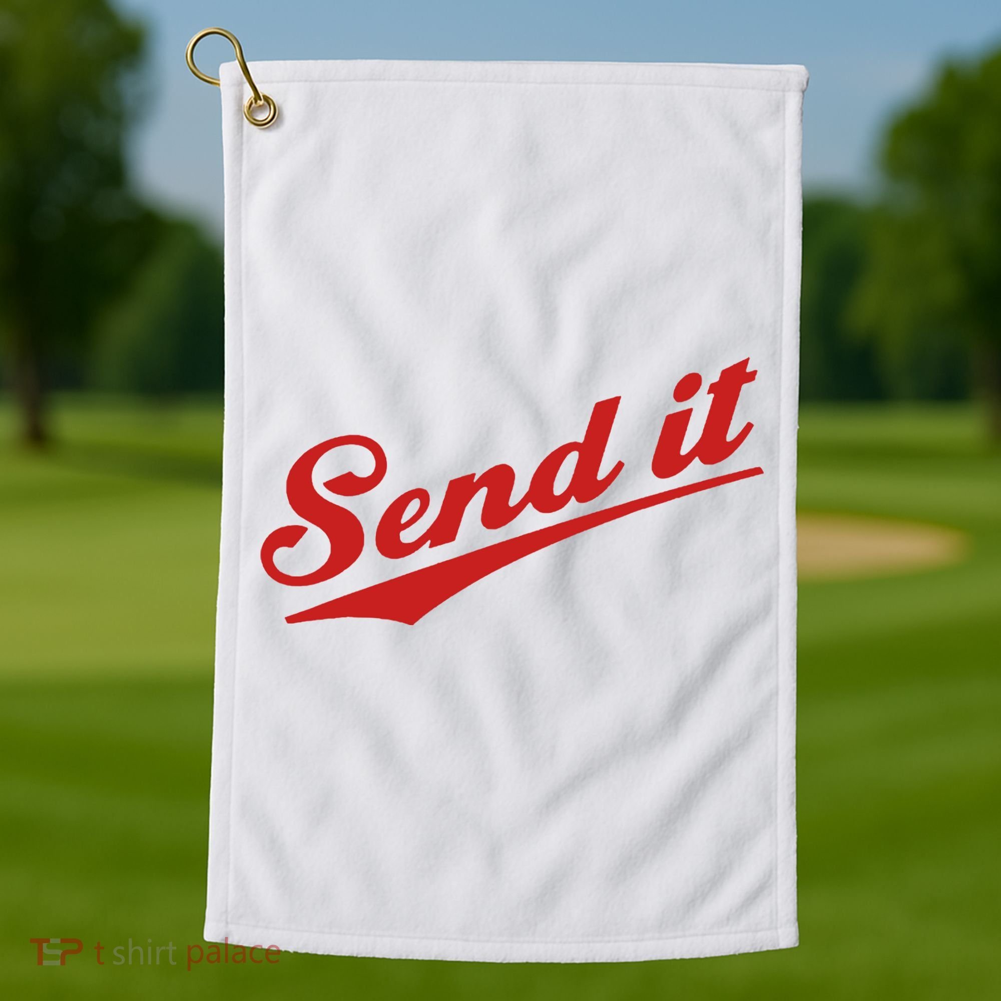 Sent It Red Logo Golf Towel