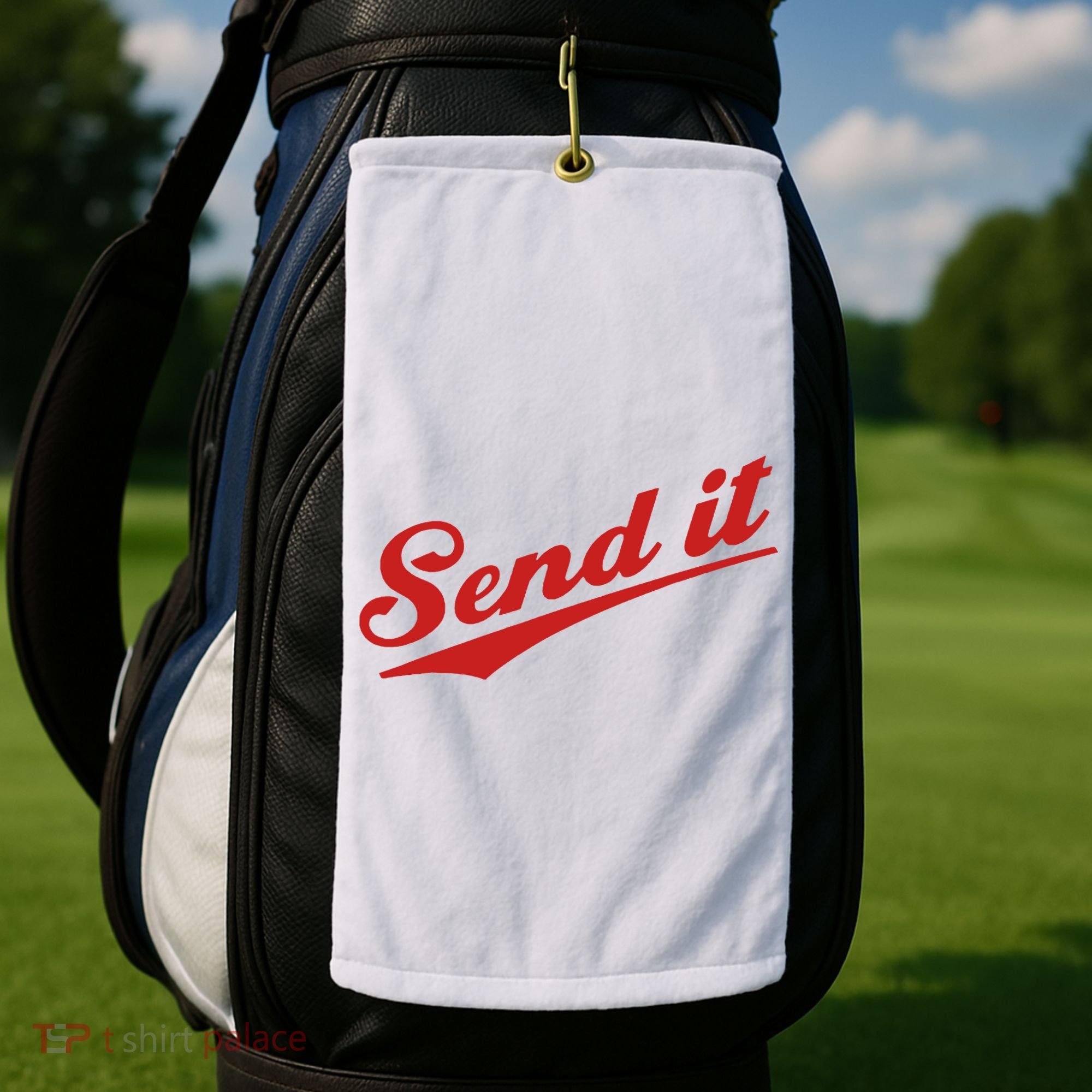 Sent It Red Logo Golf Towel