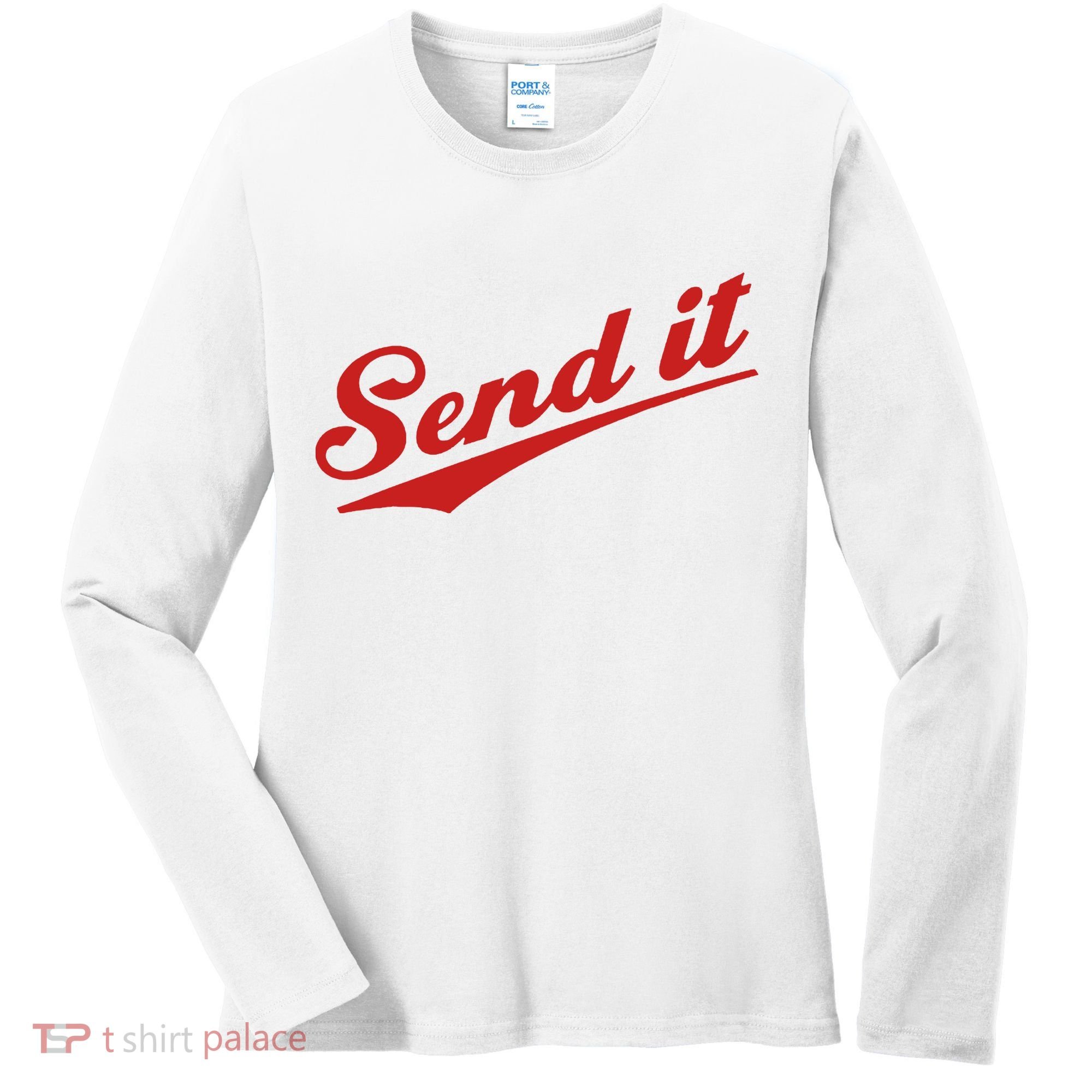 Sent It Red Logo Women's Long Sleeve Shirt