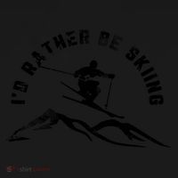 Skier I'd Rather Be Skiing Ski T Pajama Set thumb 2