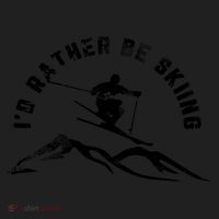 Skier I'd Rather Be Skiing Ski T Tumbler thumb 3