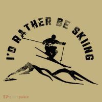 Skier I'd Rather Be Skiing Ski T Polo thumb 2