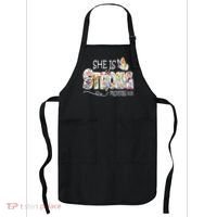 She Is Strong Proverbs 31:25 Bible Verse Apron thumb 0