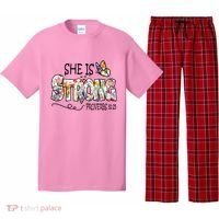 She Is Strong Proverbs 31:25 Bible Verse Pajama Set thumb 0
