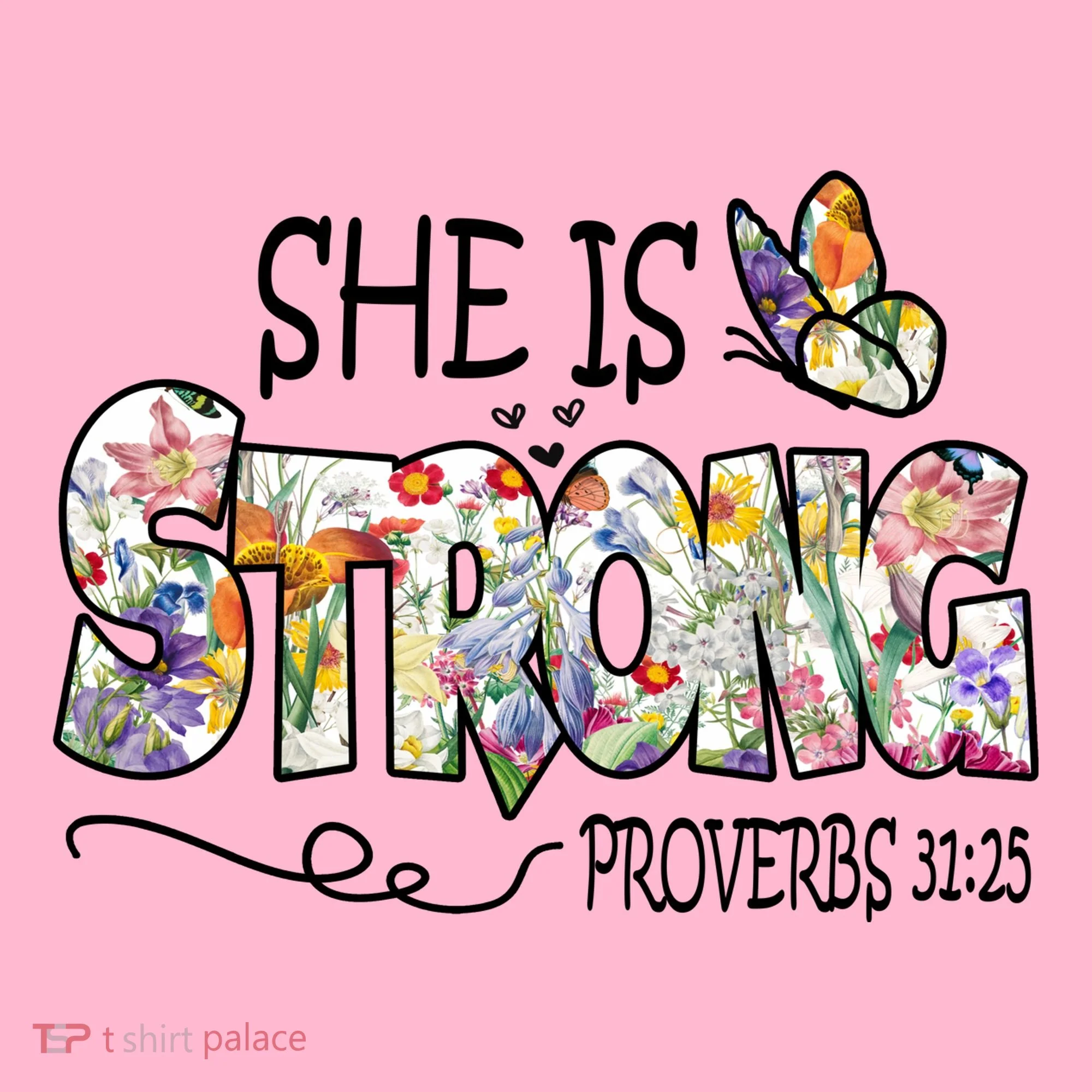 She Is Strong Proverbs 31:25 Bible Verse Toddler Hoodie