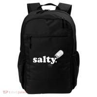Salty Ironic Sarcastic Cool Funny Gamer Chef Trendy Backpack thumb 0