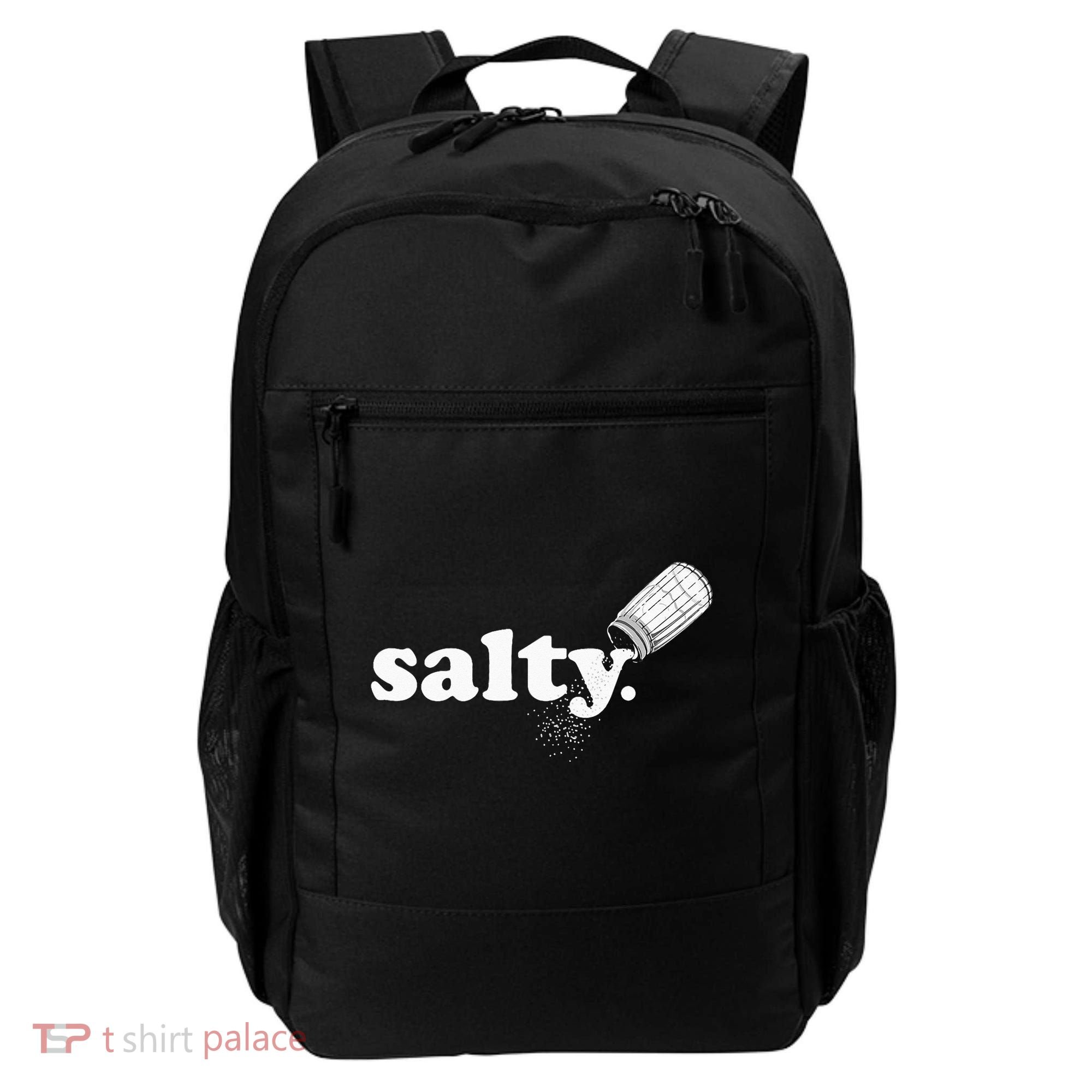 Salty Ironic Sarcastic Cool Funny Gamer Chef Trendy Backpack
