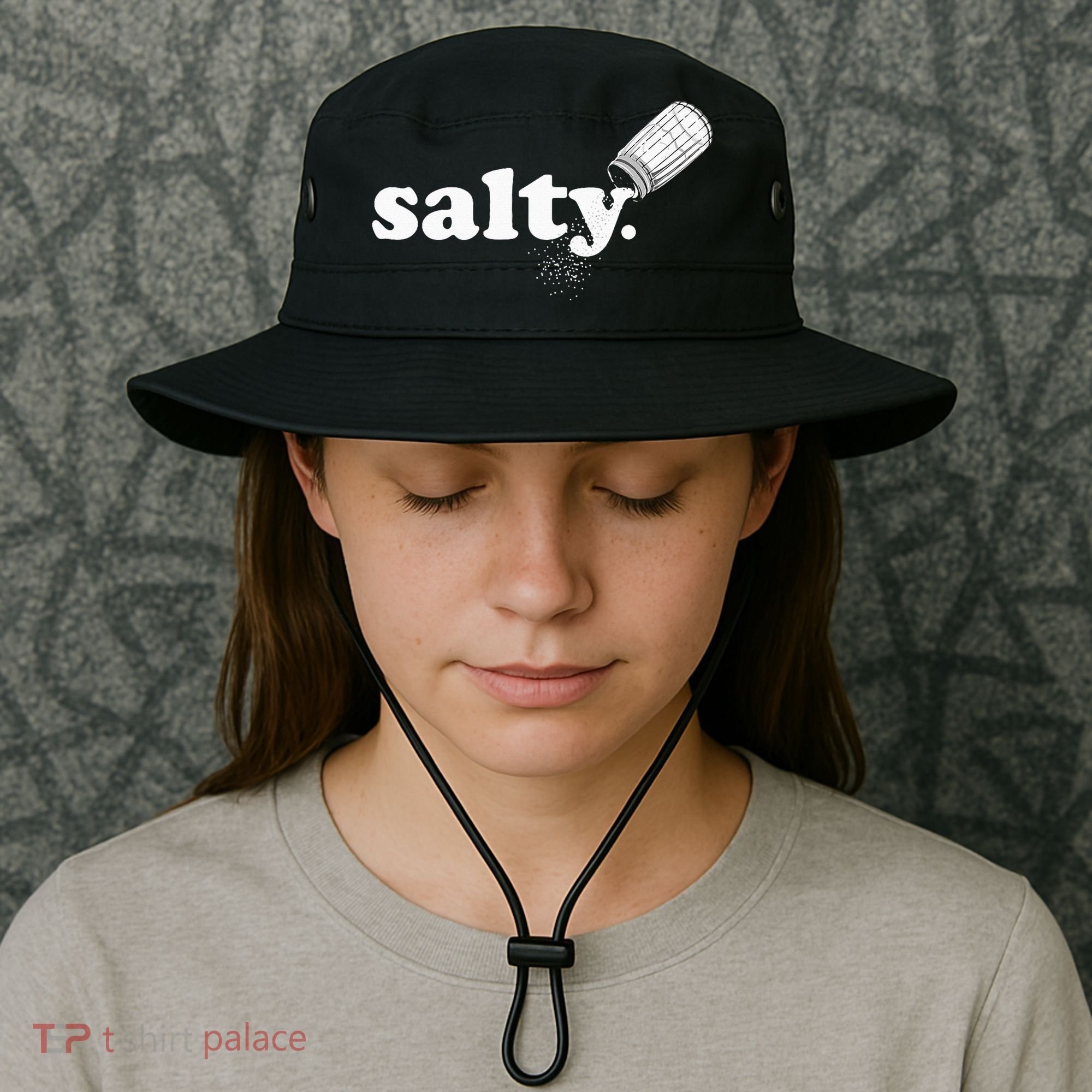 Salty Ironic Sarcastic Cool Funny Gamer Chef Trendy Bucket Hat