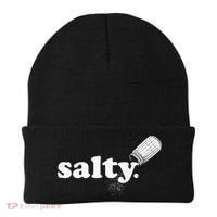 Salty Ironic Sarcastic Cool Funny Gamer Chef Trendy Beanie thumb 0