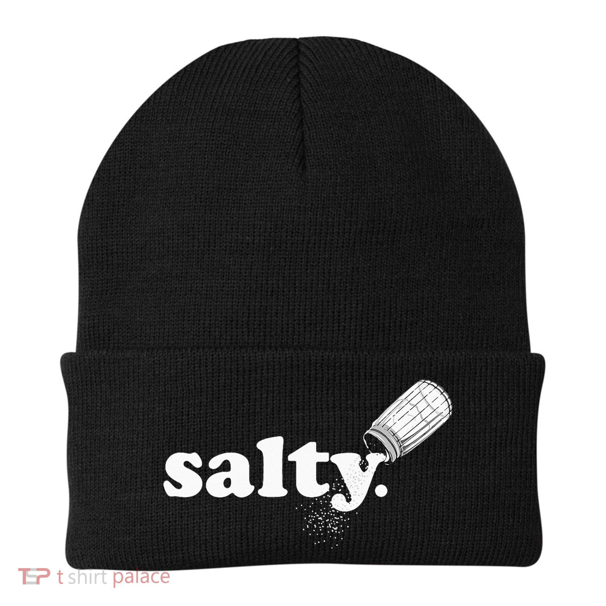 Salty Ironic Sarcastic Cool Funny Gamer Chef Trendy Beanie