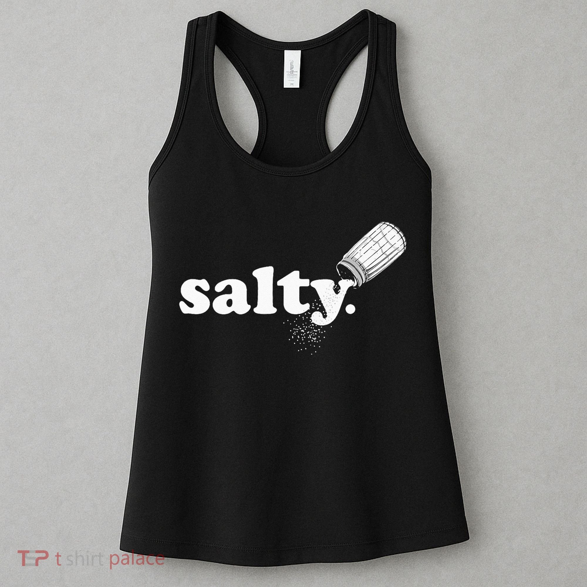 Salty Ironic Sarcastic Cool Funny Gamer Chef Trendy Women's Tank Top
