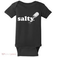 Salty Ironic Sarcastic Cool Funny Gamer Chef Trendy Baby Bodysuit thumb 0