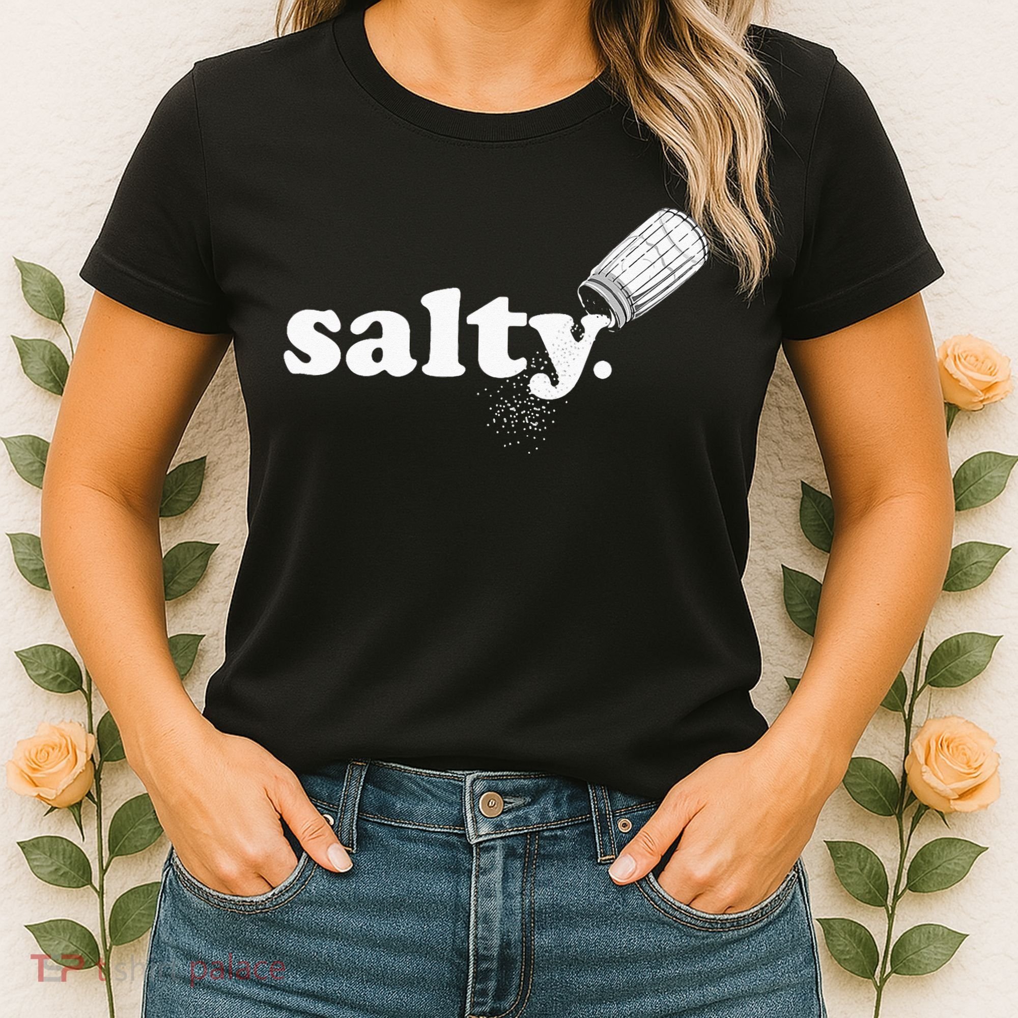 Salty Ironic Sarcastic Cool Funny Gamer Chef Trendy Women's T-Shirt