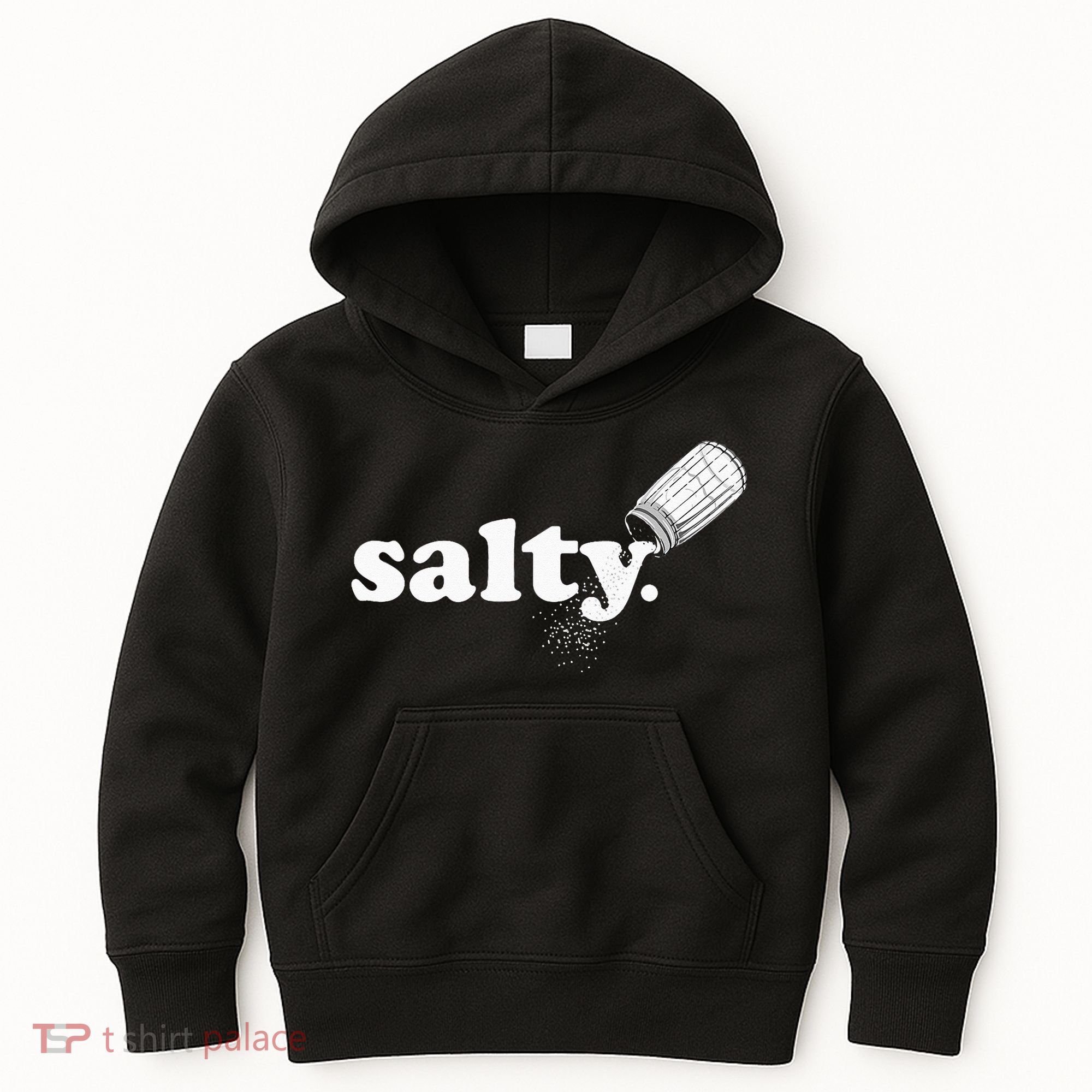 Salty Ironic Sarcastic Cool Funny Gamer Chef Trendy Kids Hoodie
