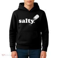 Salty Ironic Sarcastic Cool Funny Gamer Chef Trendy Kids Hoodie thumb 4
