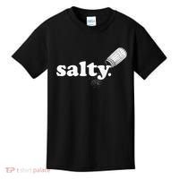 Salty Ironic Sarcastic Cool Funny Gamer Chef Trendy Kids T-Shirt thumb 0