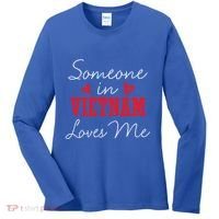 Someone In Switzerland Loves Me Relationship Couple Great Gift Women's Long Sleeve Shirt thumb 0
