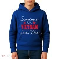 Someone In Switzerland Loves Me Relationship Couple Great Gift Kids Hoodie thumb 4