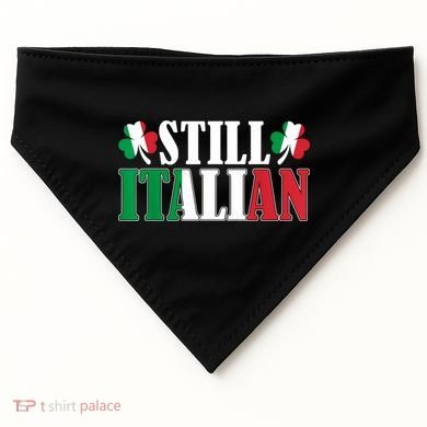 Still Italian Shamrocks St PatrickS Day USA-Made Doggie Bandana
