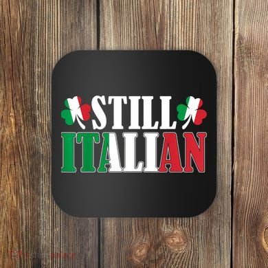 Still Italian Shamrocks St PatrickS Day Coaster