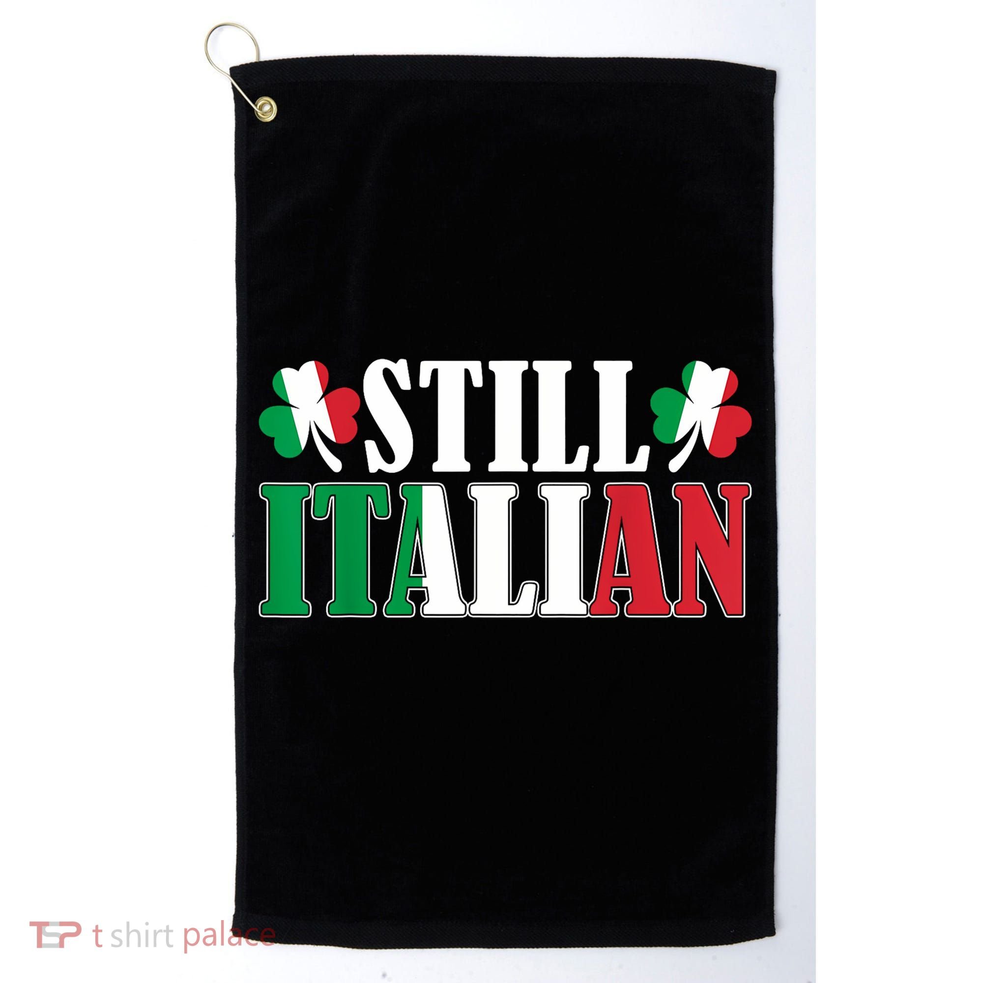 Still Italian Shamrocks St PatrickS Day Golf Towel
