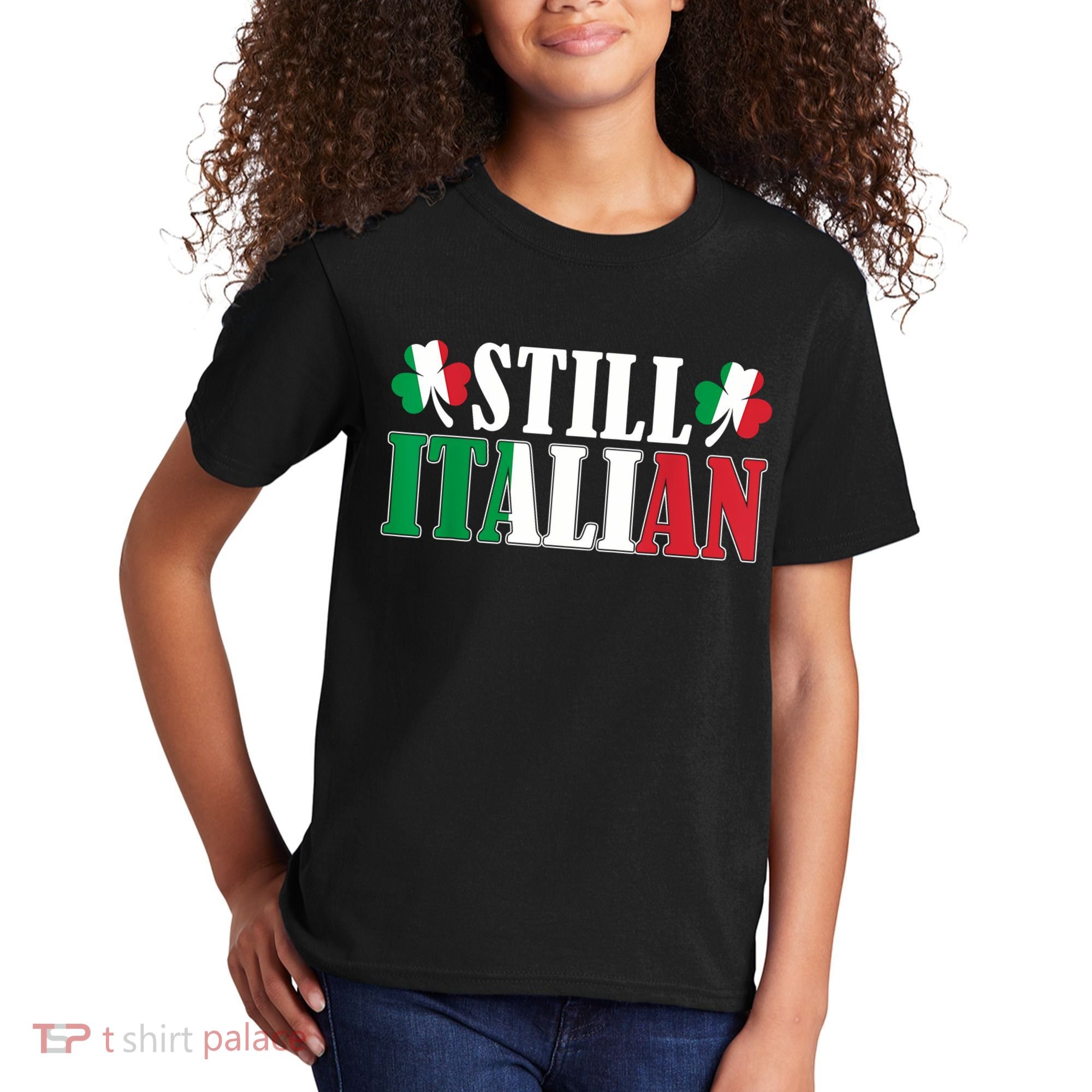 Still Italian Shamrocks St PatrickS Day Kids T-Shirt