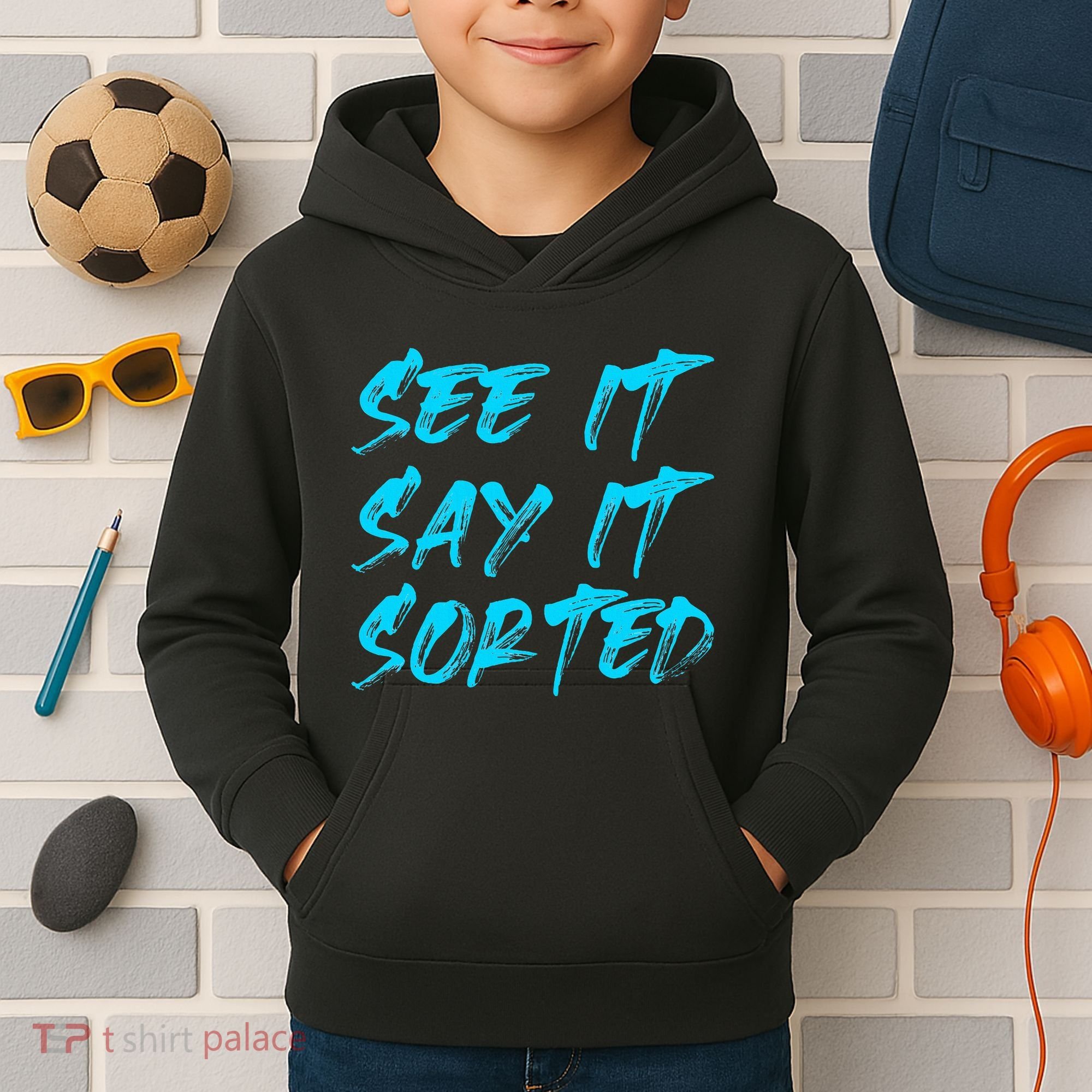 See It Say It Sorted Kids Hoodie