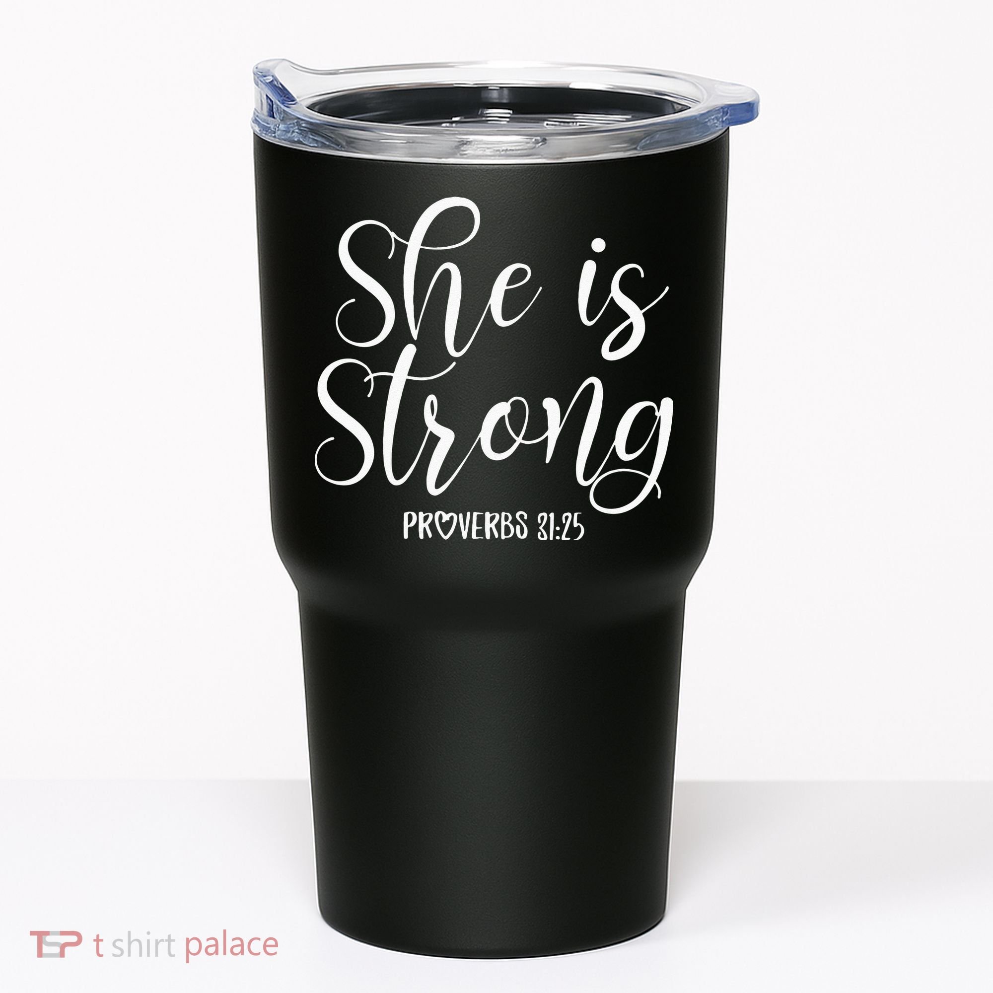 She Is Strong Proverbs 31 25 Gifts Christian Scripture Tumbler