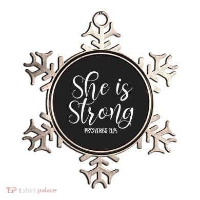 She Is Strong Proverbs 31 25 Gifts Christian Scripture Ornament