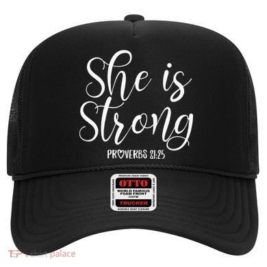 She Is Strong Proverbs 31 25 Gifts Christian Scripture Hat