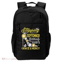 Stepping Into September Birthday With Gods Grace And Mercy Backpack thumb 0