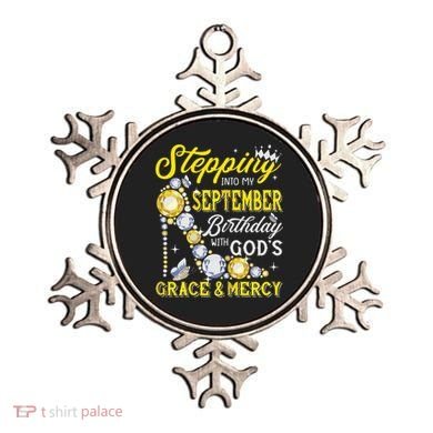 Stepping Into September Birthday With Gods Grace And Mercy Ornament