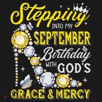 Stepping Into September Birthday With Gods Grace And Mercy Ornament thumb 1
