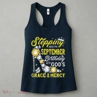 Stepping Into September Birthday With Gods Grace And Mercy Women's Tank Top thumb 3