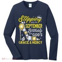 Stepping Into September Birthday With Gods Grace And Mercy Women's Long Sleeve Shirt thumb 0