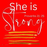 She Is Strong Proverbs 3125 Bible Verse Slogan Western Cross Santa Hat thumb 1