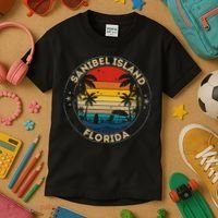 Sanibel Island Souvenir Florida Reminder Kids T-Shirt thumb 3