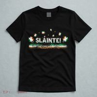 Slainte Ireland Shamrock Irish Flag Cheers Funny Ireland Tee T-Shirt thumb 5