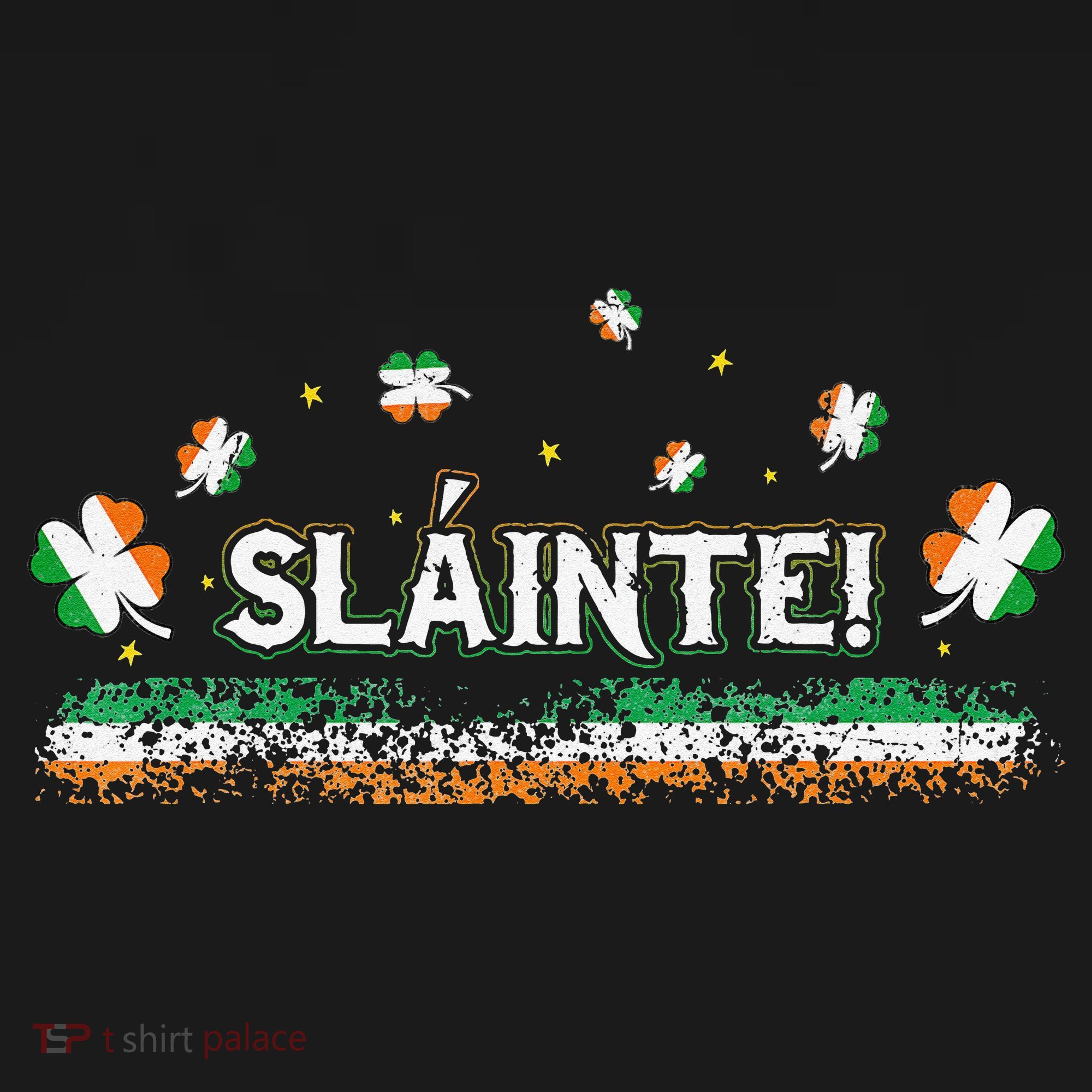 Slainte Ireland Shamrock Irish Flag Cheers Funny Ireland Tee Kids Hoodie