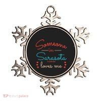Someone In Sarasota Florida Loves Me Gift Ornament thumb 0