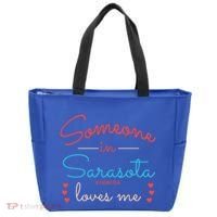 Someone In Sarasota Florida Loves Me Gift Tote Bag thumb 0