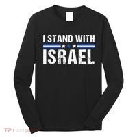 Support I Stand With Israel Long Sleeve Shirt thumb 0