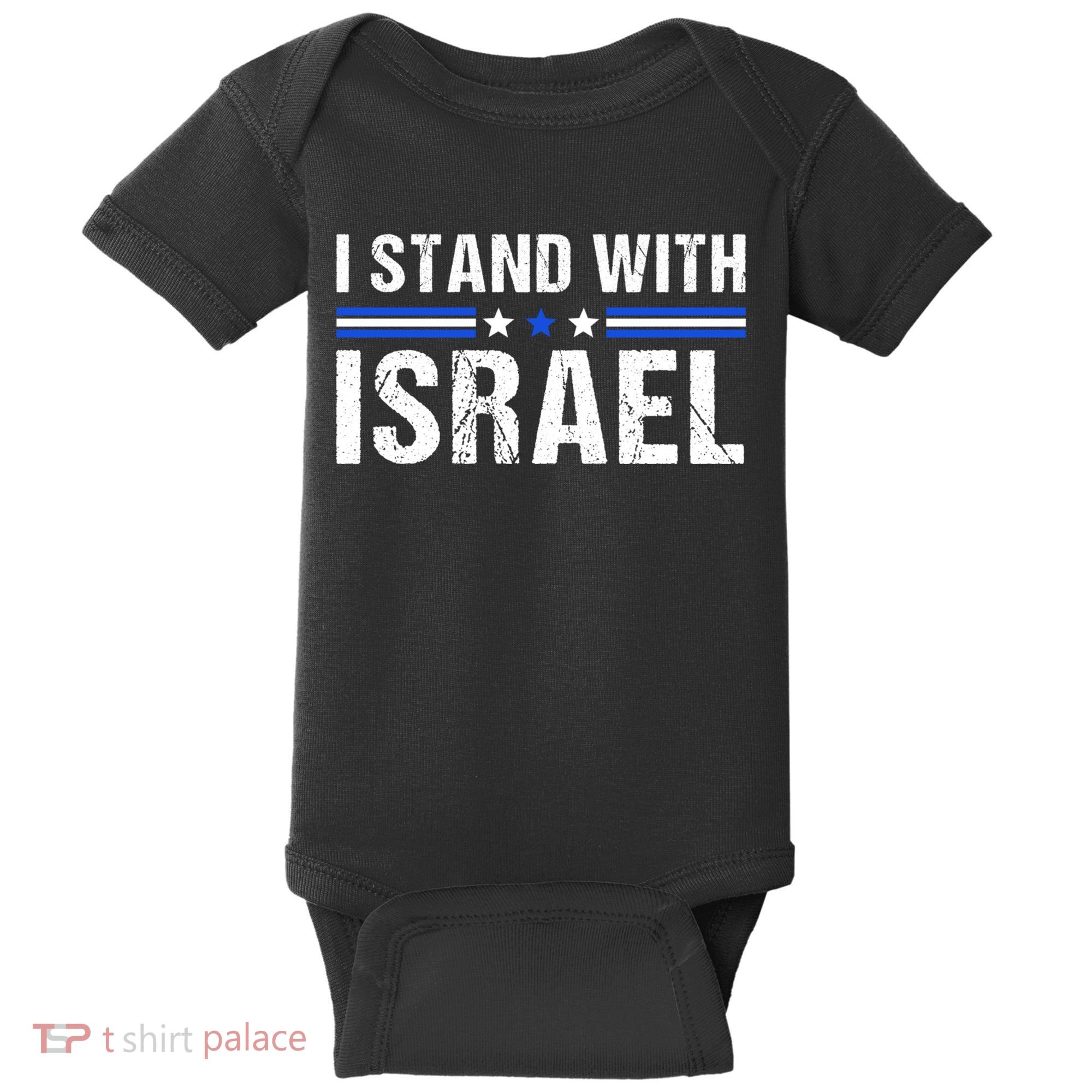 Support I Stand With Israel Baby Bodysuit