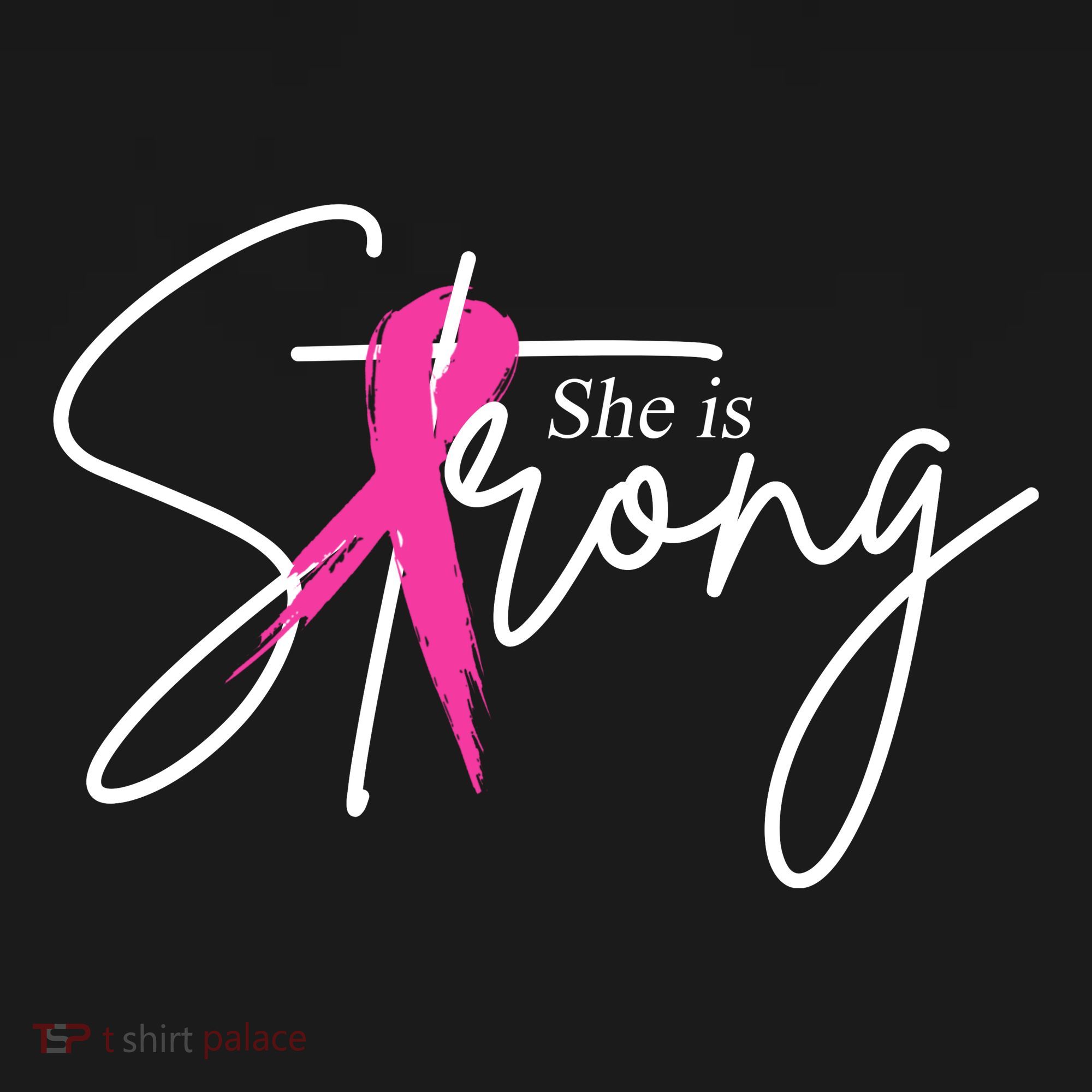 She Is Strong Breast Cancer Awareness Ribbon Sweatshirt